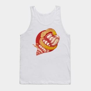 Snake and shell Tank Top